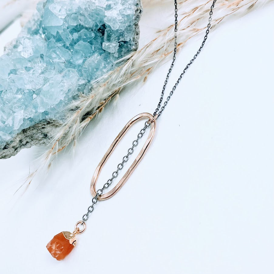 Carnelian Drip Necklace