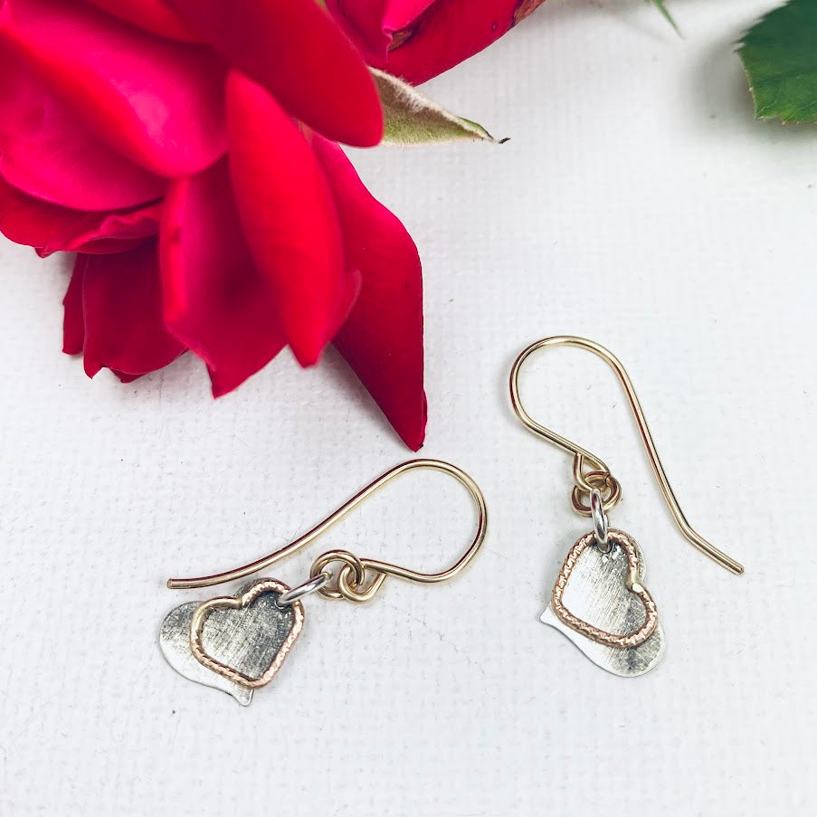 Twin Hearts Earrings