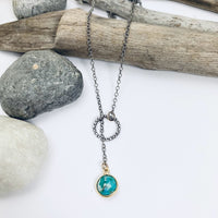 Tied Up Turquoise Lariat
