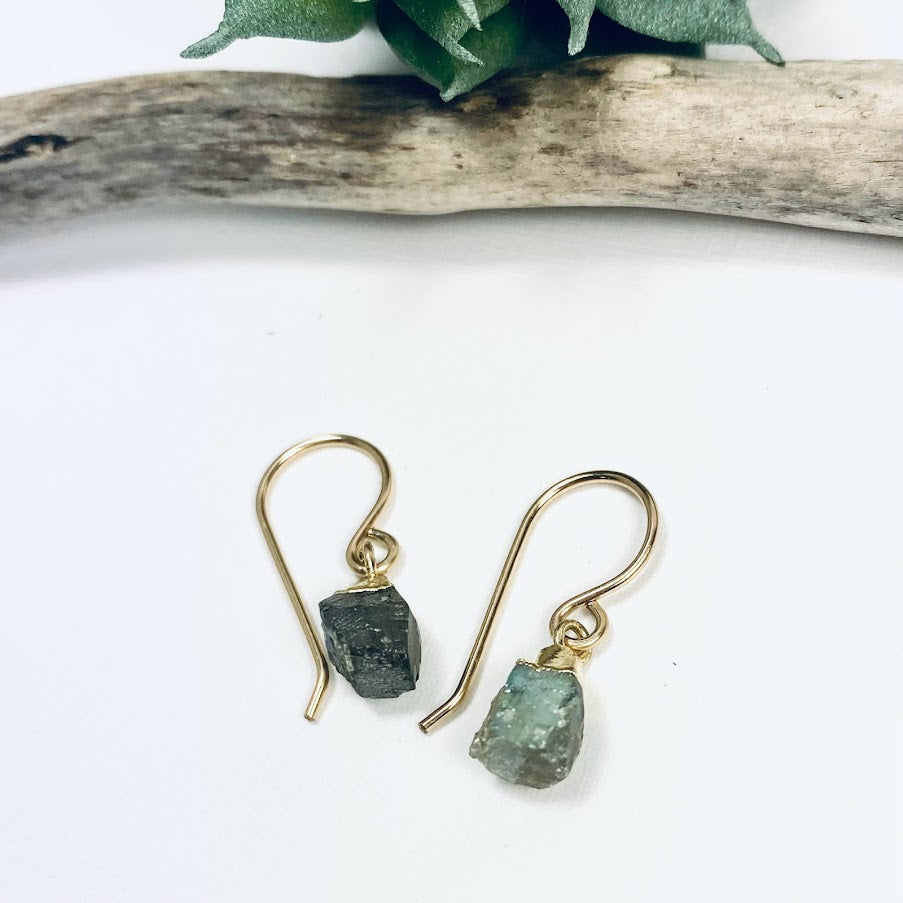 Simply Raw Gemstone Earrings